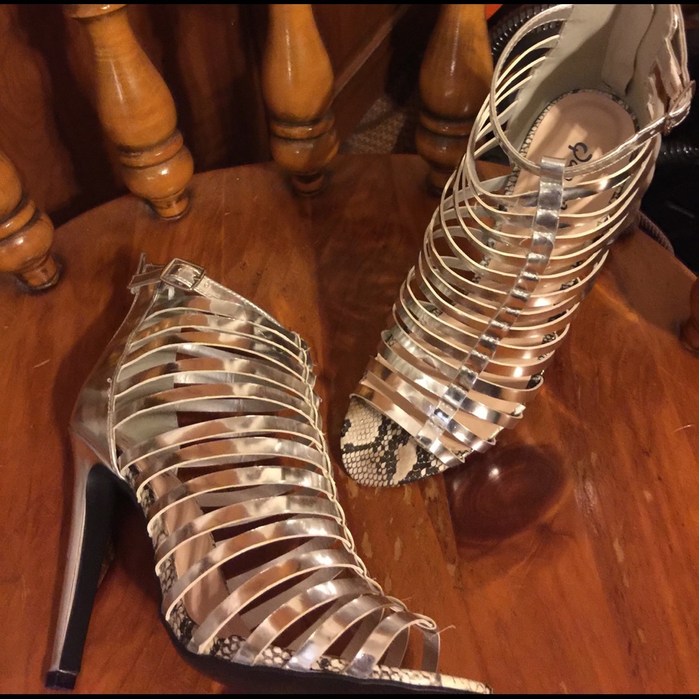 Strapped heels
